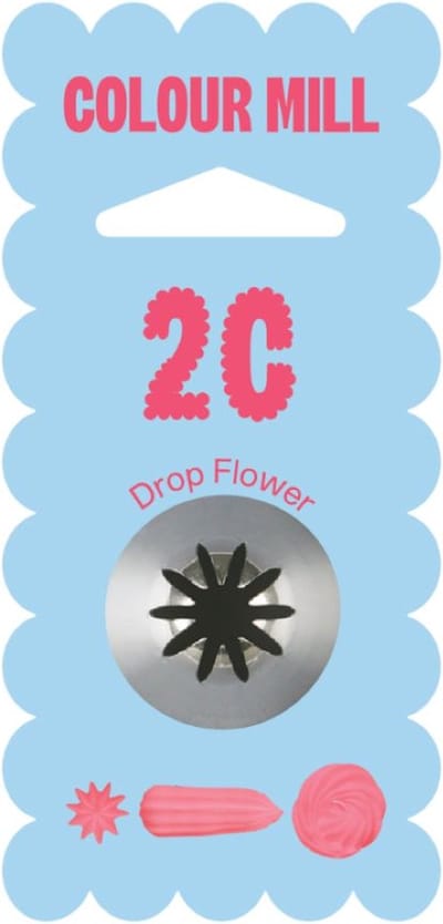 Colour Mill Piping Tip - 2C M Drop Flower - Spuitmondje Bloem
