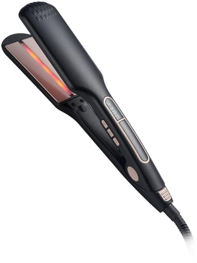 Haarstijltang - stijltang -Multifunctionele Haarstyler - Digitaal Display - Minder Beschadiging en Sneller Steil Maken - Zijdezacht Haar - Zwart