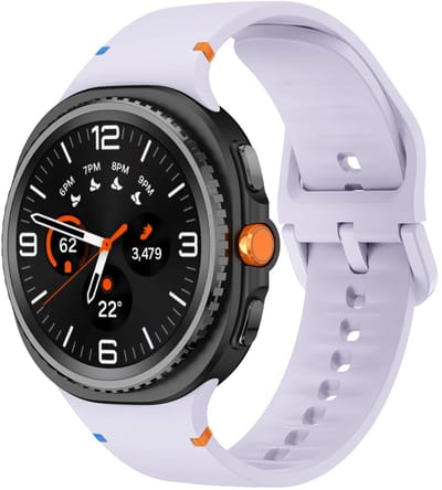 Strap-it Siliconen bandje met gespsluiting geschikt voor Samsung Galaxy Watch 9 (40/44mm) / Watch 8 (40/44mm) / 8 Classic (46mm) - lichtpaars