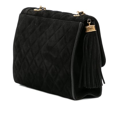 Tweedehands Geverfde Suède Kwast Flap