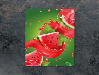 TMK ArtDeko - Snijplank - 45x52 cm - Arbuzenmotief - Gehard Glas