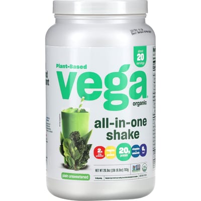 Plantaardige Biologische Alles-in-één Shake, Naturel Ongezoet, 763G (1 pond 10,9 ons)
