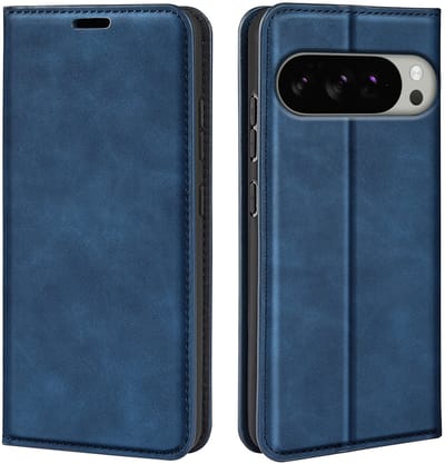 MobyDefend Hoesje - Geschikt voor Google Pixel 10 Pro XL - Luxe Wallet Bookcase (Magnetische Sluiting) - Blauw