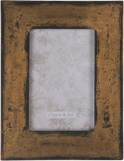 Clayre & Eef Fotolijst 10x15 cm Bruin Kunststof