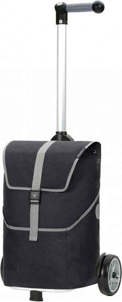 Andersen SHOPPER MANUFAKTUR Boodschappentrolley Unus Shopper Mikkel 36L Black Zwart 126cm