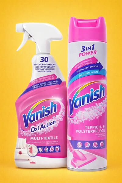 Vanish - Voordeelpakket - Tapijtreiniger 600 ML + Vlekverwijderaar 500 ML