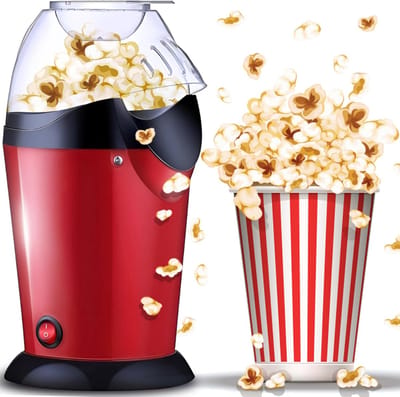 ApexArte® Premium Popcorn Machine - Popcornmakers - Popcornpan - Mais - Rood
