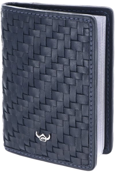Golden Head Leren kaarthoes Cordoba RFID Protect Kartenetui 4431 Marineblau donkerblauw