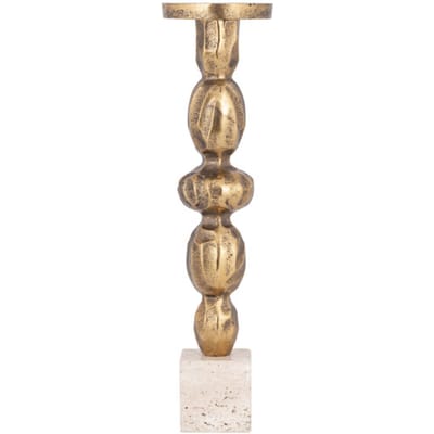 PTMD - Kandelaar Malines - Goud - 11x11x43cm