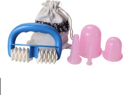 CHPN - Cuppingset - Set met 4 cups - Massagecups -- Cupping Therapie - 4-delig - Masseren - Bloedcirculatie - Vochtafdrijving - Cuppen - Roze
