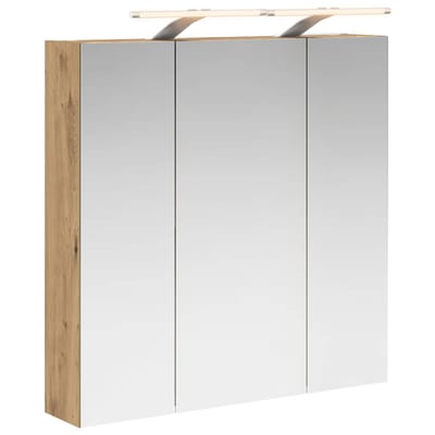 vidaXL - Badkamerspiegelkast - Artisanaal - eiken - 70 - x - 14,5 - x - 70 - cm