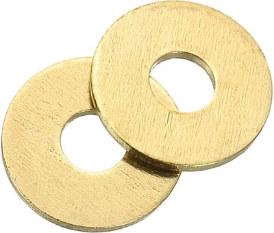 Ringen set, M4 x 12mm x 0.8mm messing ring bijlagringen assortiment, platte beveiligingsschijven afdichtring metalen schijven voor schroeven bouten moeren