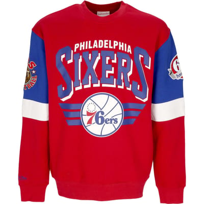 Herensweatshirt met ronde hals NBA All Over Crew 3.0 Phi76e Originele teamkleuren