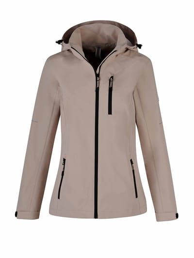 BJØRNSON Leona Regenjas - Zomerjas Dames - Winddicht - Maat 36 - Beige
