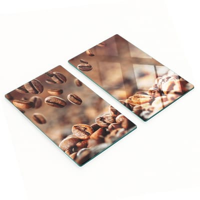 Multifunctionele decoratieve glazen snijplanken voor in de keuken, geschikt voor koffiebonen, 2x30x52 cm