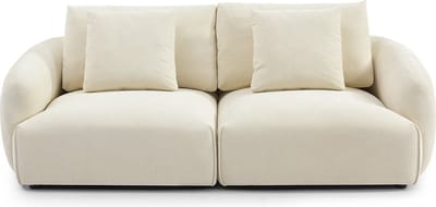 Bronx71® 3-zitsbank Isa chenille off white