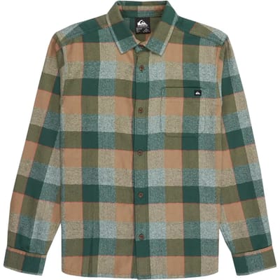 Quiksilver Motherfly Plaid Overhemd Groen 14 Years Jongens
