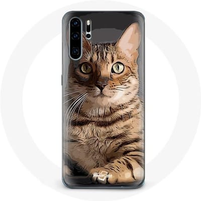 Case voor Huawei P30 Bengaalse kattenras