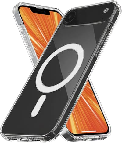 R2B Hoesje geschikt voor iPhone 17 Air en MagSafe – Transparant Telefoonhoesje – GSM Hoesje - Inclusief Screenprotector - Model Amersfoort