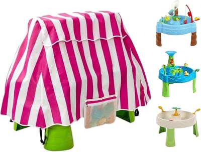 Watertafelhoes Kinderen - Waterdichte Tafelhoes - Bescherming Buitenspeelgoed - UV-Bescherming Ademend - 94x56x65cm - Roze