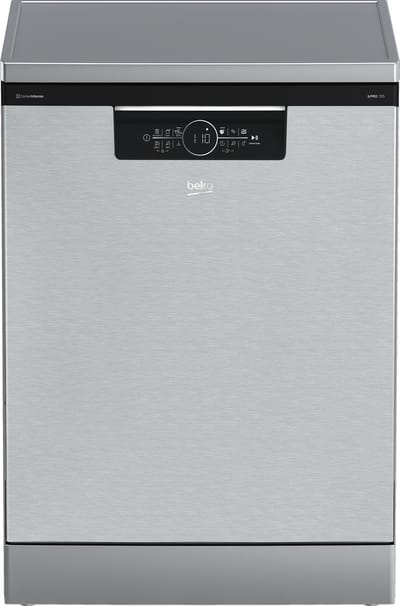 Beko BDFN36560XC, Vrijstaand, Volledige grootte (60 cm), Grijs, Zwart, Touch, LED