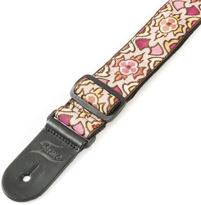Fame Weave Series Jacquard Pattern 4 Pink/Gold - Gitaarband
