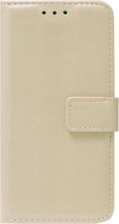 ADEL Kunstleren Book Case Pasjes Portemonnee Hoesje Geschikt voor iPhone 13 Pro Max - Goud
