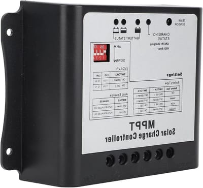 Zonne-laadregelaar - MPPT Controller - Batterij Opladen - Efficiënte Tracking - 15A - Grijs