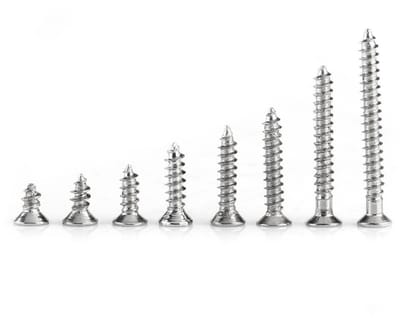 Dailygoods- Schroevenset 800 Stuks - Houtschroeven Assortiment - Zelftappende Schroeven - Vernikkeld Koolstofstaal - Platte Kop - Doos 13,2 x 6,5 x 2,3 cm