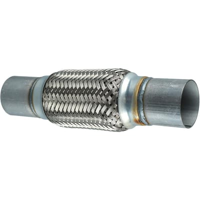 Tuyau d'échappement de voiture Acier inoxydable Résistant à la rouille Faible bruit Absorption des chocs Silencieux Robuste Universel pour véhicule gray