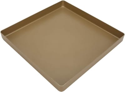Vierkante Bakvorm van 28x28x3 cm van Aluminium - Antiaanbak Bakpan voor Taarten, Koekjes en Pizza