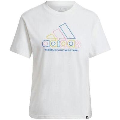 T-shirt Korte Mouw adidas T-shirt Xpress Logo blanc
