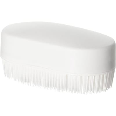 Kledingschrobborstel Multifunctionele zachte vacht Schoenenborstel Huishoudelijke plastic handgreep Wasborstel Reinigingsbenodigdheden wit