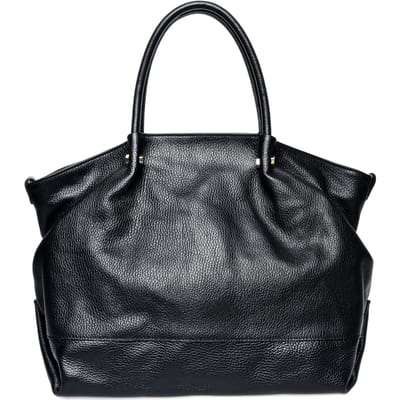 Isabella Rhea Zwart Rundleer Tas