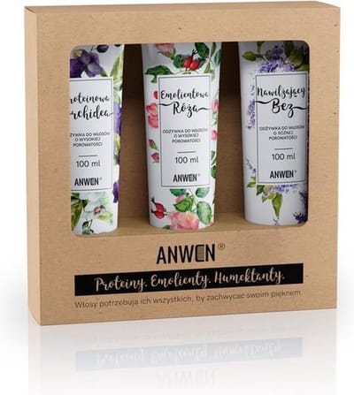 Hoge Porositeit Haar Conditioners Proteïne Orchideeën Set 100ml + Emolliënt Rose 100ml + Vochtinbrengend Zonder 100ml