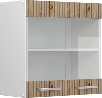 Vicco R-Line Glazen keukenkast – 60 cm Artisanaal eiken