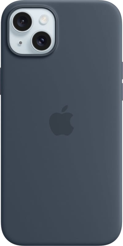 Apple Siliconenhoesje met MagSafe voor iPhone 15 Plus - Stormblauw