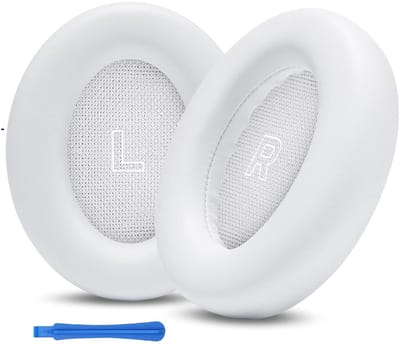 SBG Oorkussens Geschikt voor Bose QuietComfort Ultra - Vervangende Koptelefoon Hoofdkussens - Hoofdtelefoon Vervanging - Wit