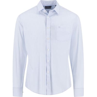Fynch-Hatton Overhemd Texture Pattern Kent Collar New Breeze / male