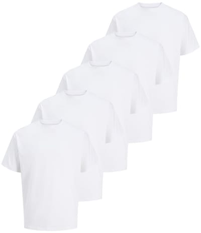 Jack & Jones Heren t-shirt 5 pack Organic Relaxed