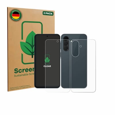 2 Stuks Screenprotector voor Samsung Galaxy A37 5G (Voor+Achter) - Hoogwaardige Beschermfolie transparant