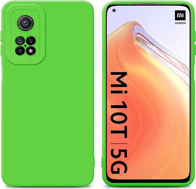 Cadorabo Hoesje geschikt voor Xiaomi Mi 10T / Mi 10T PRO in FLUID GROEN - Beschermhoes gemaakt van flexibel TPU silicone Cover Fluid Case