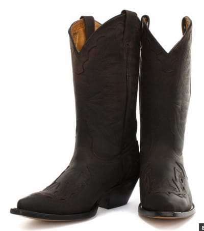 Grinders Unisex bruin lederen cowboylaarzen-Arizona HI