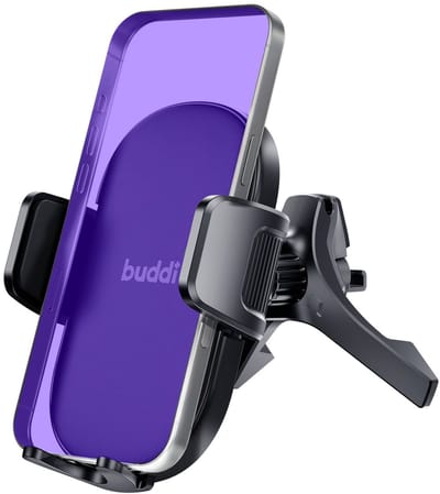 Buddi Way 2 Telefoonhouder Auto Ventilatierooster met Klem - Universeel - Autohouder Verstelbaar en 360° Draaibaar - Geschikt voor o.a iPhone, Samsung en andere smartphones