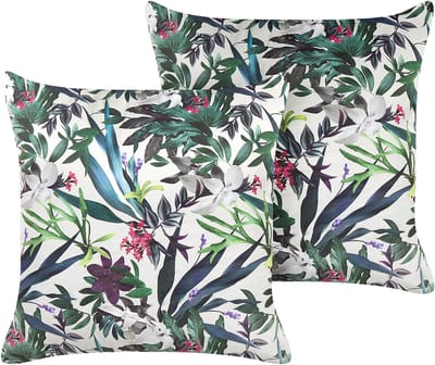 GASTERIA - Sierkussen set van 2 - Groen - 45 x 45 cm - Fluweel