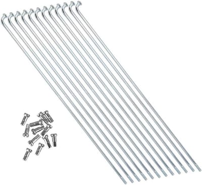 12 Stuks Fietsspaken RVS Lengte 290mm met Nippels voor MTB en Racefietsen