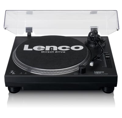 Lenco L-3818BK - Direct drive Record Player with USB/PC Encoding - Platenspeler Zwart