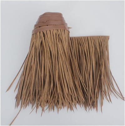 Kunstpalm Rieten Rollen - Rieten Dakbedekking Gras - Decoratieve Paviljoenen - Waterdicht PE Materiaal - 50x100cm - Geel