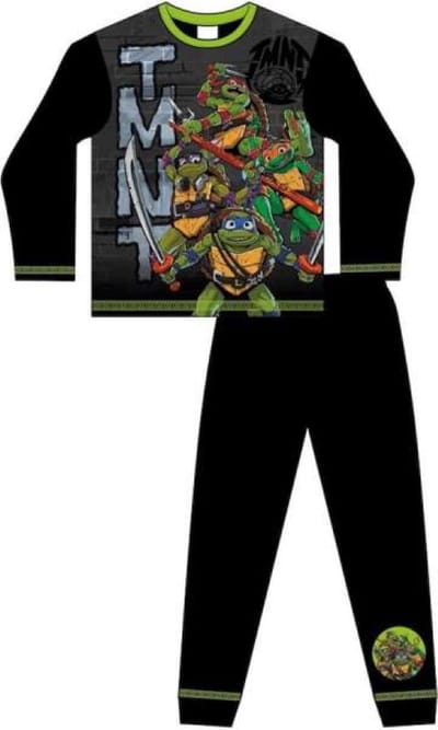 Ninja Turtles Pyjama - Zwart - Maat 104/110 - Jongenspyjama