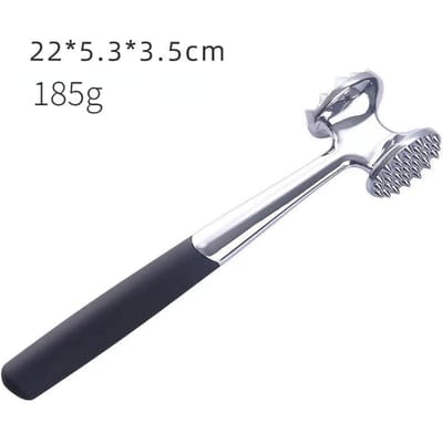 1 stuks Sla Het Vlees Hamer Dubbelzijdig Los Vlees Hamer Varkenssteak Luchtig Zacht Gehakt Hamer Creatief Keukengereedschap gray
